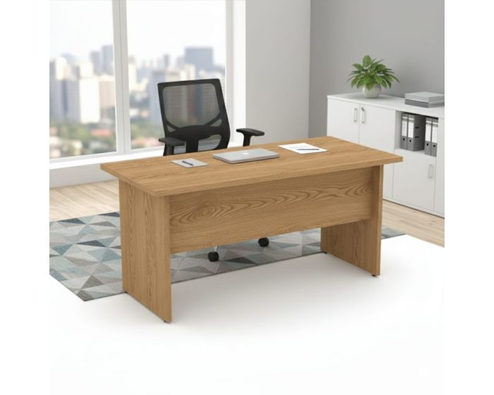 BUREAU OPERATEUR DROIT EN BOIS 140x80x75