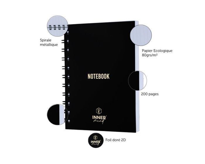 Cahier spirale A4 200 pages